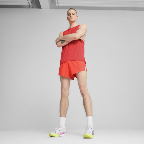 RACEDAY ULTRAWEAVE 3" Split Shorts Men, Glowing Red, large-MEX