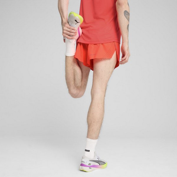 RACEDAY ULTRAWEAVE 3" Split Shorts Men, Glowing Red, large-MEX