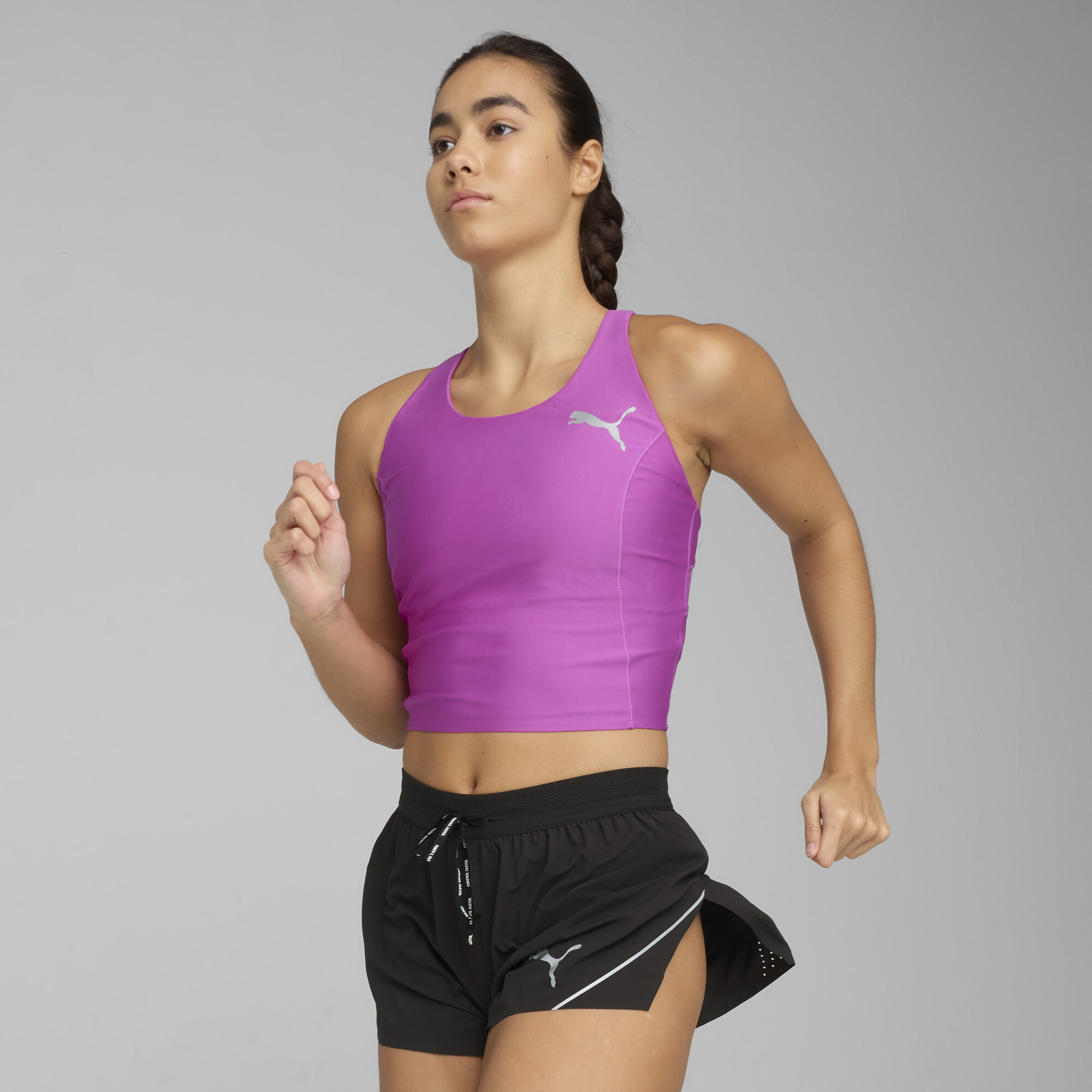 Puma RACEDAY ULTRAFORM Crop Top Damen | Wild Berry | Größe: XS