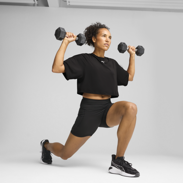 Remera CLOUDSPUN Mesh para mujer, PUMA Black, large-ARG