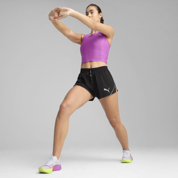 Shorts RACEDAY ULTRAWEAVE Split para mujer, PUMA Black, large-ARG