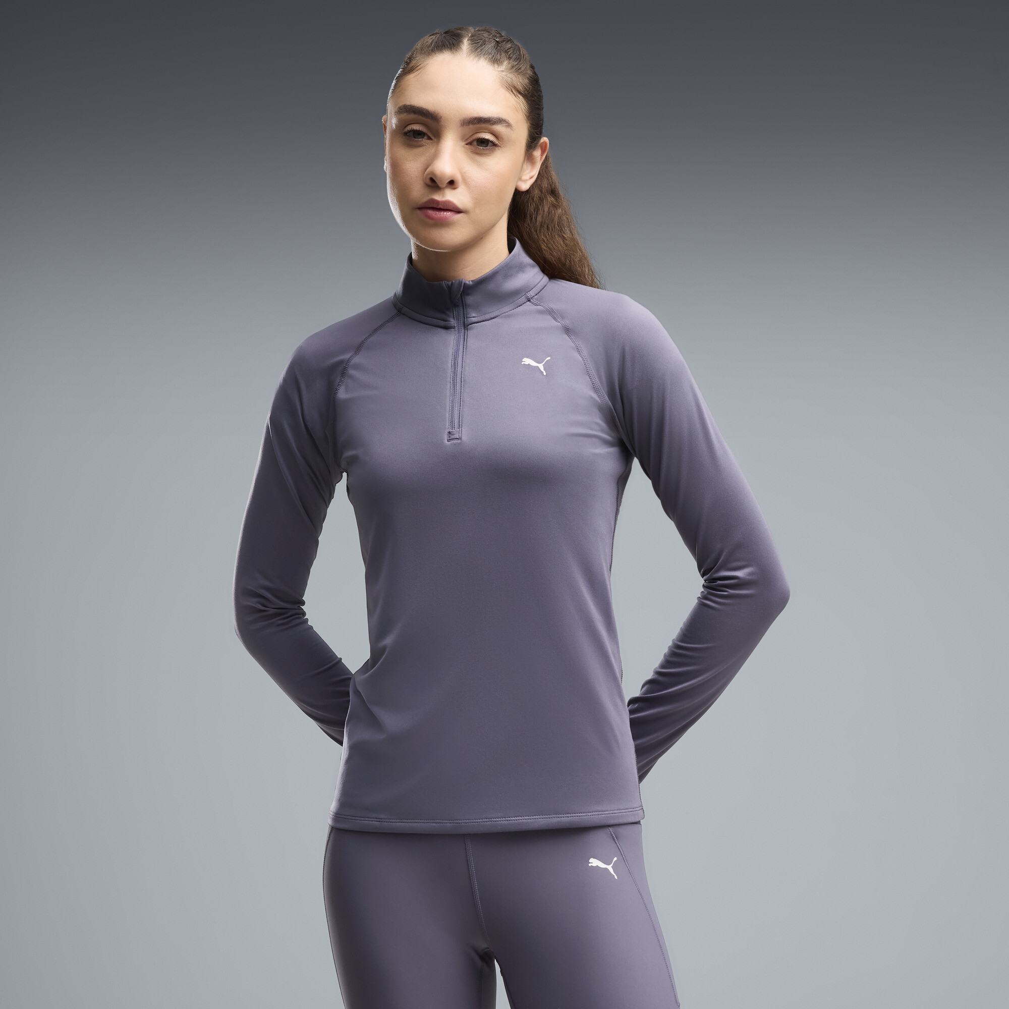 Hautà 14 zip RUN VELOCITY CLOUDSPUN Femme - vue 2
