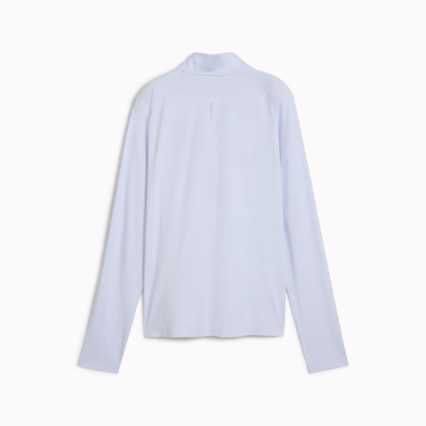Remera manga larga RUN VELOCITY CLOUDSPUN para mujer, Cool Weather-heather, large-ARG
