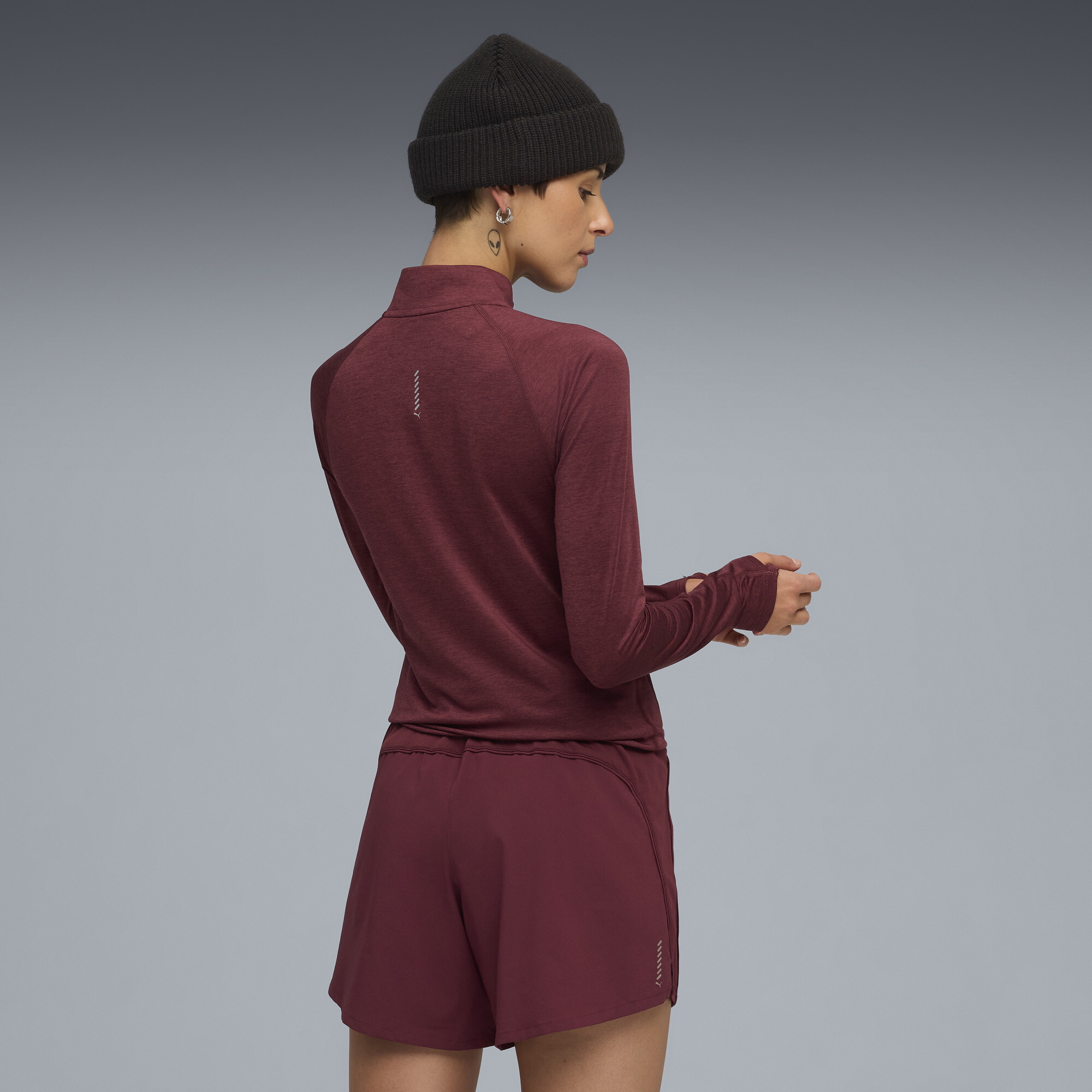 PUMA RUN VELOCITY CLOUDSPUN top met kwartrits voor Dames, Maat L thumbnail 5