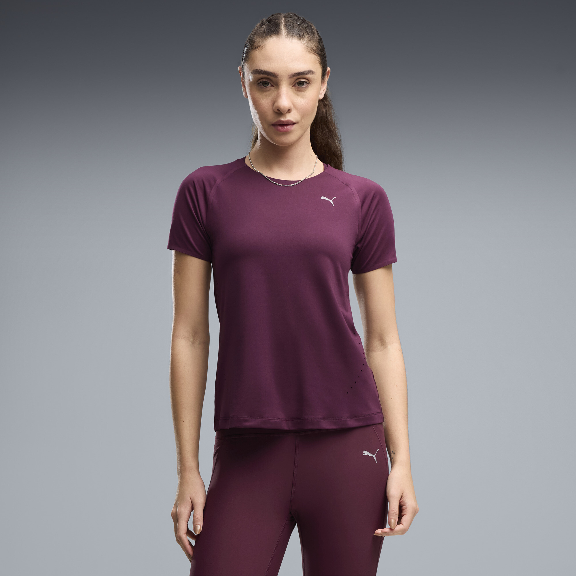 PUMA Everyday Cloudspun Ultra Soft Women's Running T-Shirt in Red, Size S