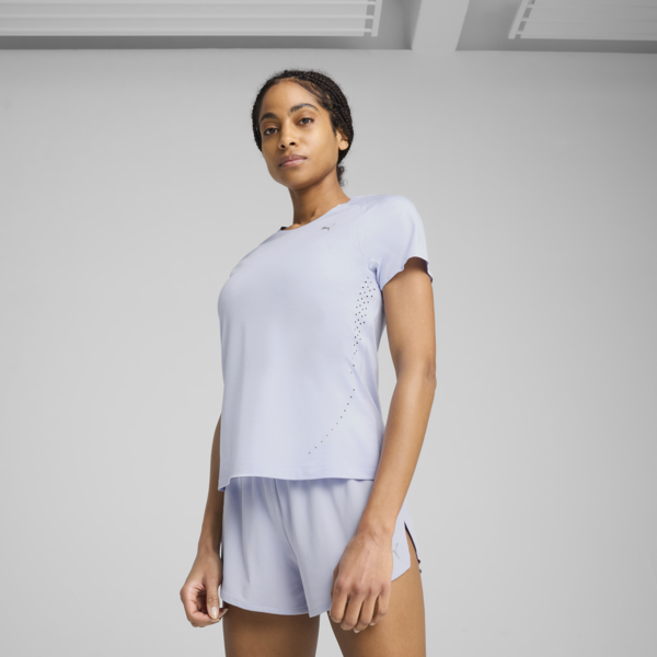 RUN CLOUDSPUN Tee Women, Cool Weather-heather, large-MEX