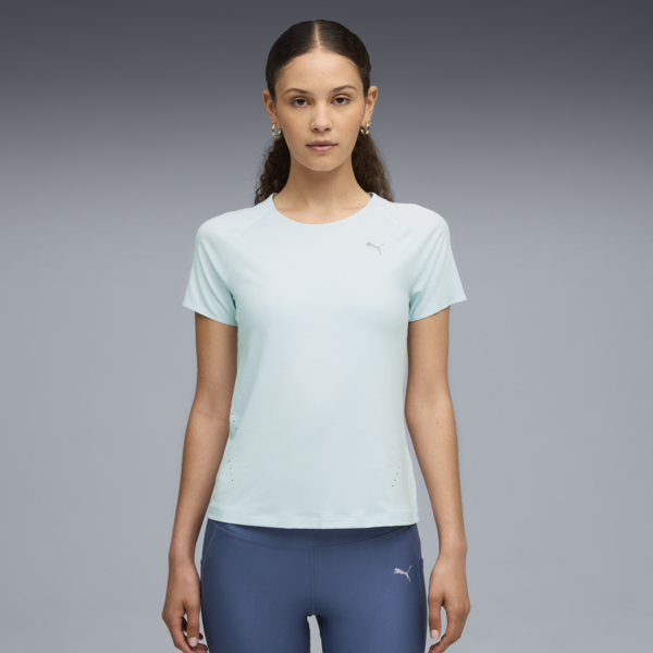 Remera RUN CLOUDSPUN para mujer, Sea Glass, large-ARG