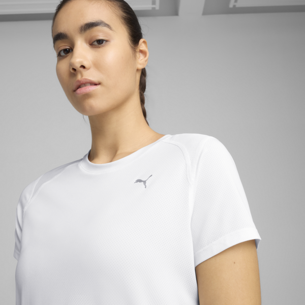 PUMA RUN Mesh Tee Women, PUMA White, large-ZAF