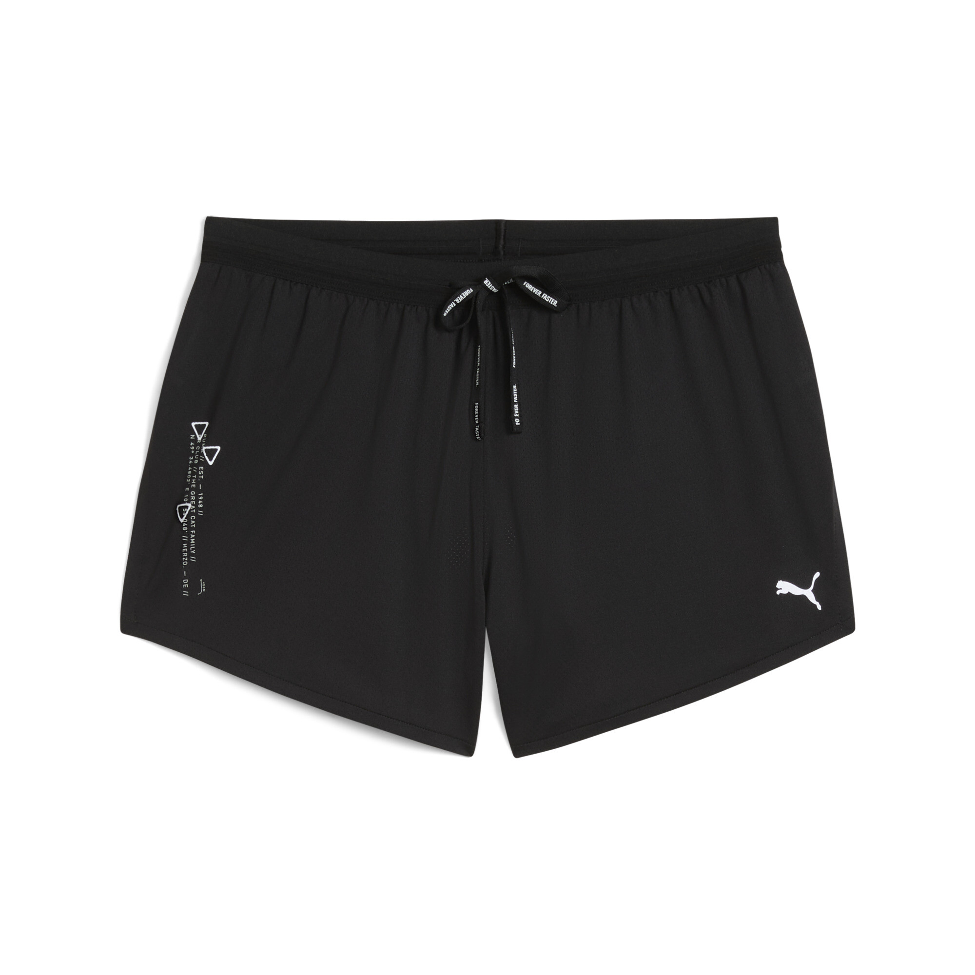 Pantalones cortos con abertura de 3" para mujer RUN en Talla Chico en Negro | PUMA
