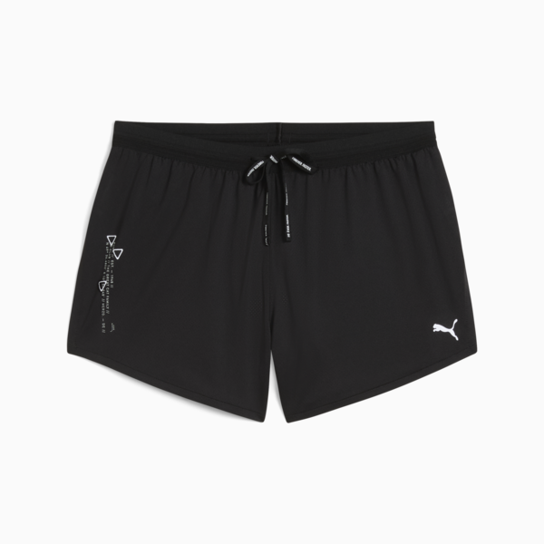 Shorts RUN Split 7cm para mujer, PUMA Black, large-MEX