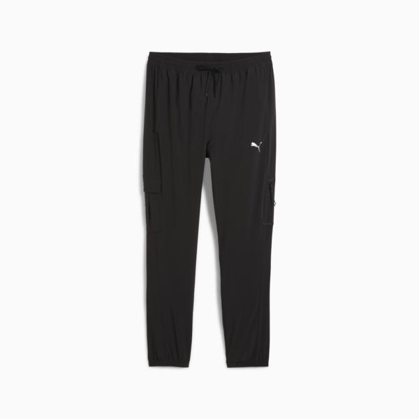 Pantalones tejidos para hombre Flex Trend PUMA, PUMA Black, large-ARG