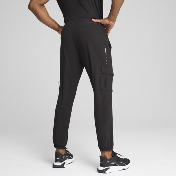 Pantalones tejidos para hombre Flex Trend PUMA, PUMA Black, large-ARG
