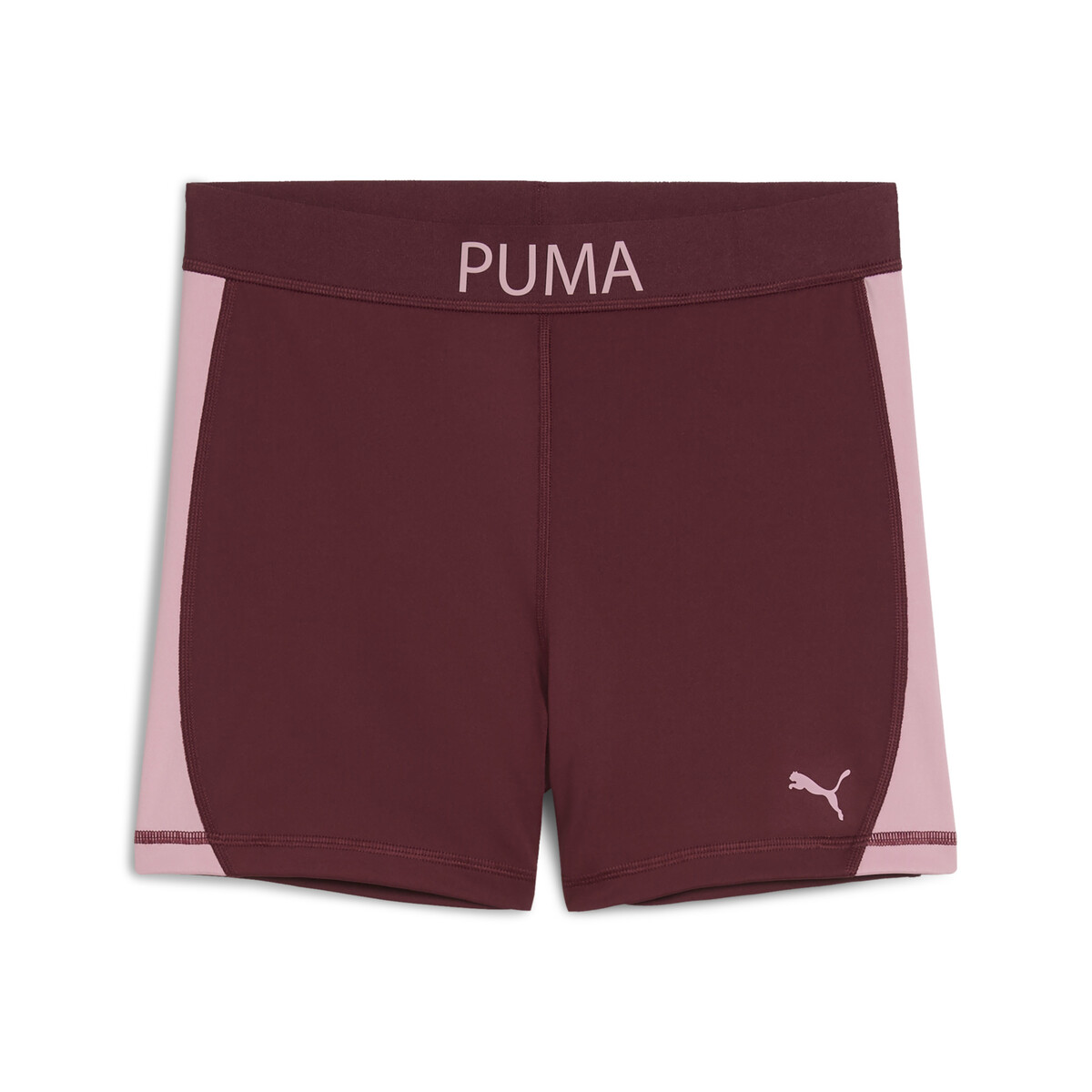 "PUMA STRONG High-Waisted 4"" Short Tights Women in Ruby Shimmer, Large"