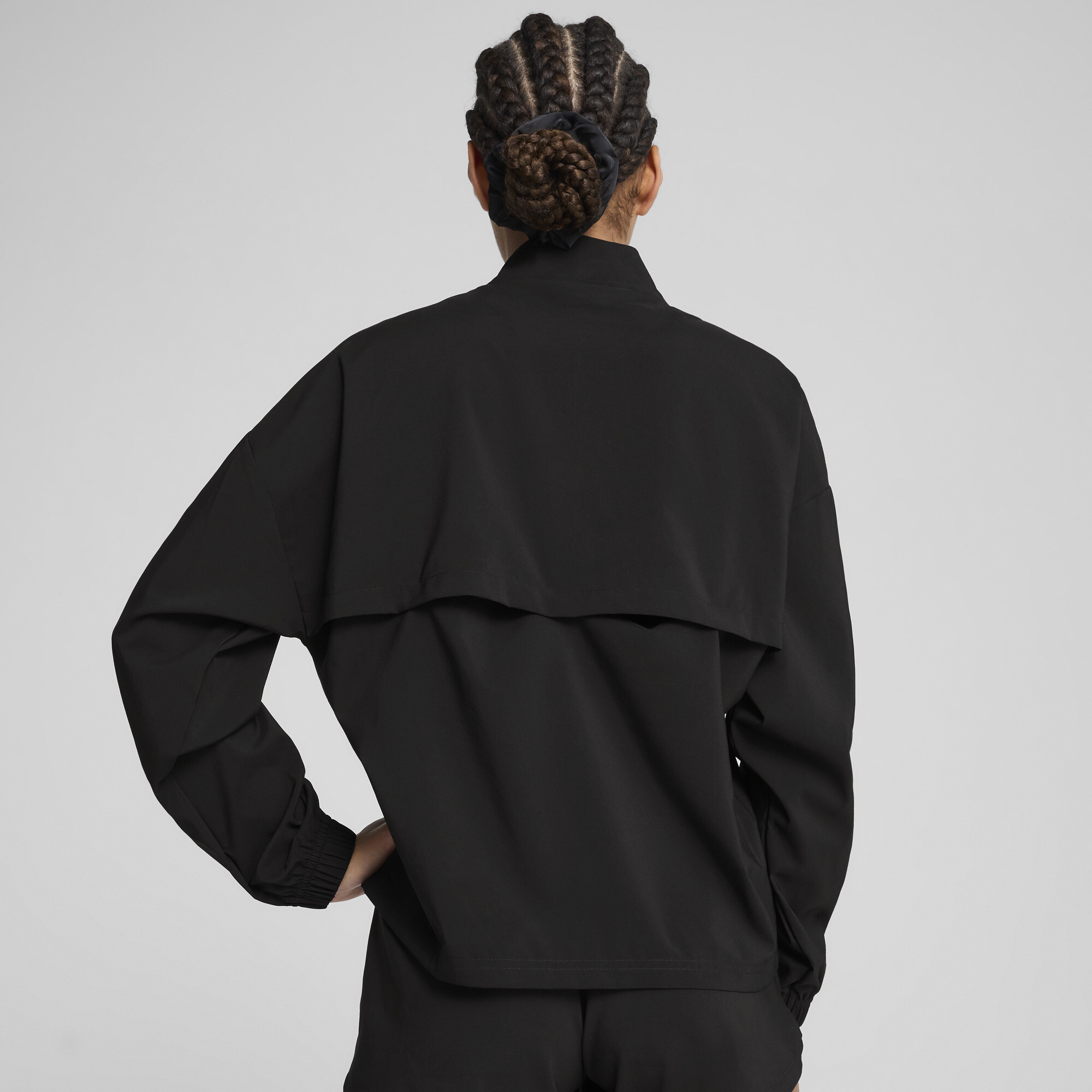 PUMA STRONG geweven jas voor Dames, Zwart, Maat L thumbnail 5