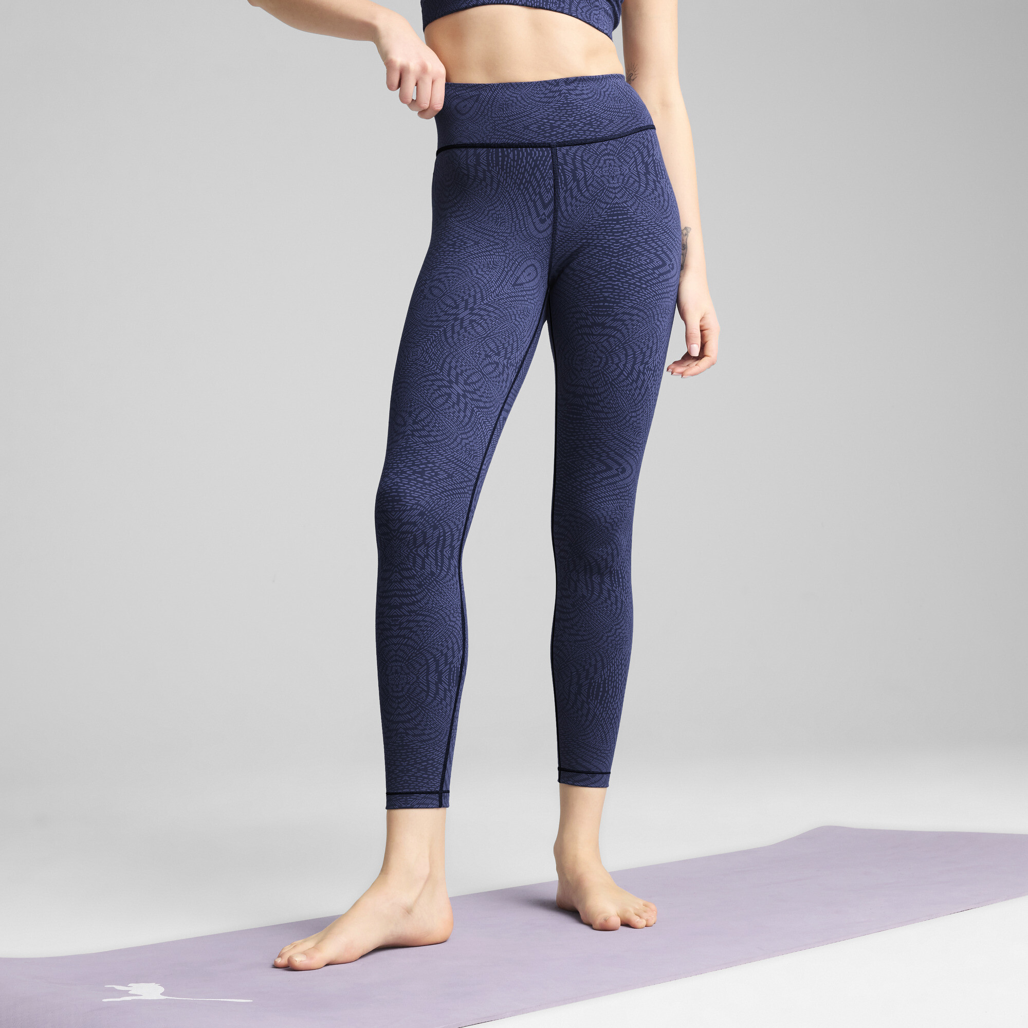 Puma MOVE CLOUDSPUN Hochgeschnittene-7/8 Leggings Damen | Blue Crystal | Größe: L