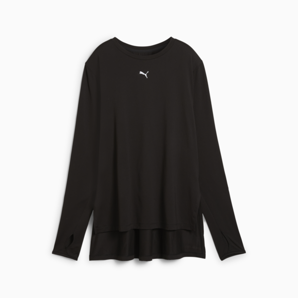MODEST Oversized Tee Women, PUMA Black, large-ZAF