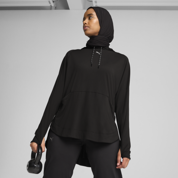 MODEST Hoodie Women, PUMA Black, large-ZAF