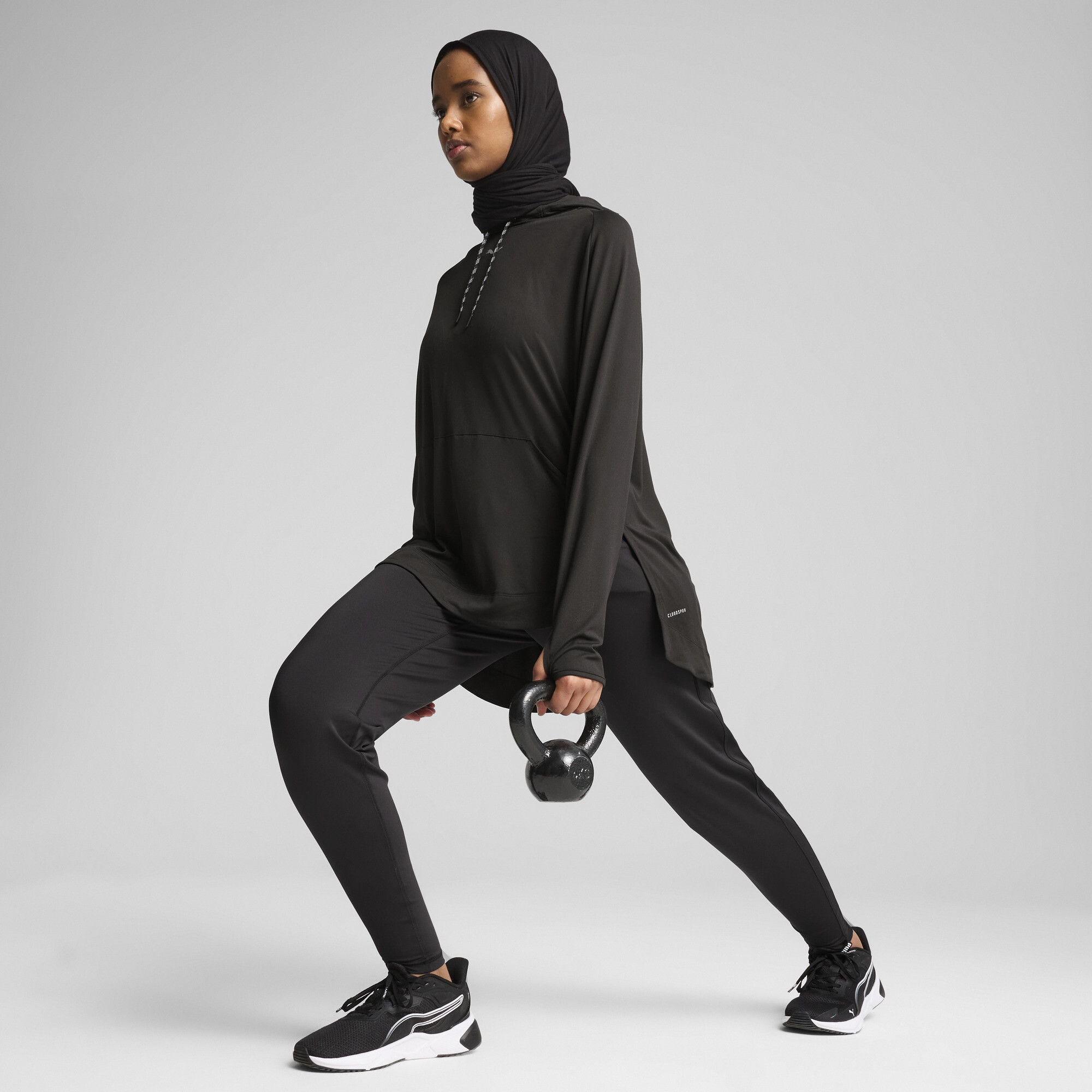 PUMA MODEST hoodie voor Dames, Zwart, Maat L thumbnail 6