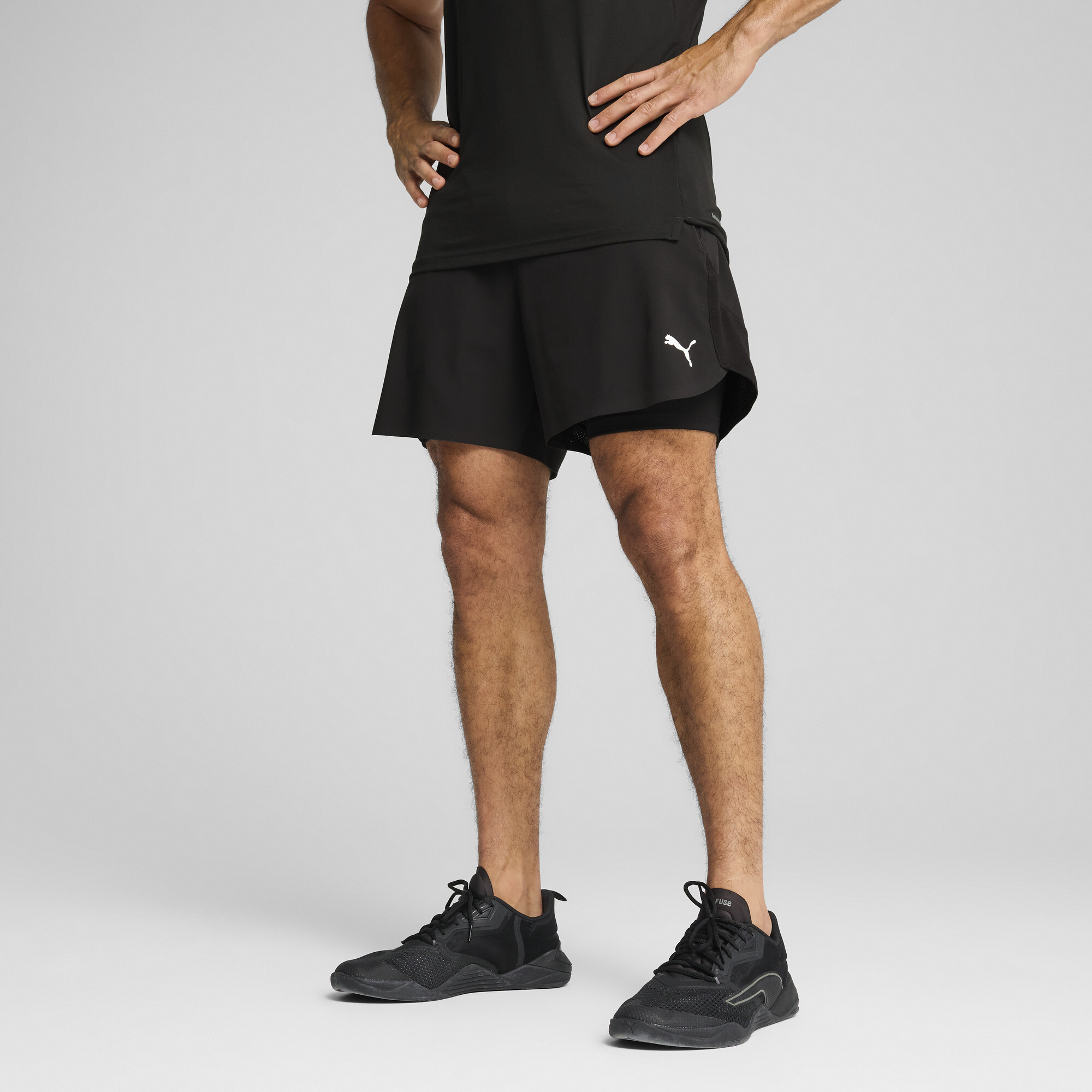 Puma TRAINING TECH 2-in-1-Shorts Herren | Black | Größe: XXL