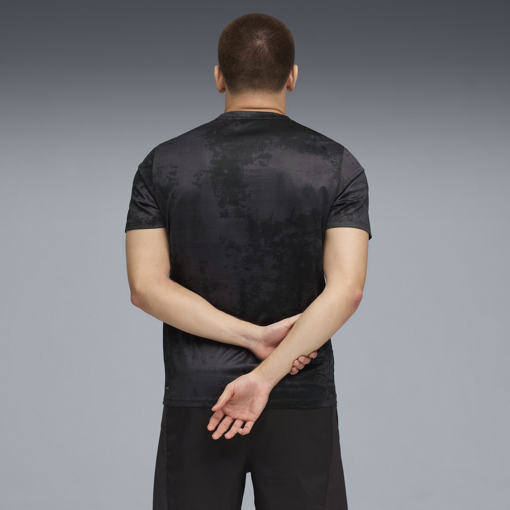 PUMA TAD ESSENTIALS AOP T-shirt voor Heren, Zwart, Maat L thumbnail 5