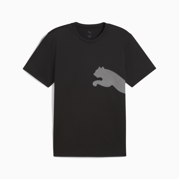 Train All Day Big Logo Tee Men, PUMA Black, large-ZAF