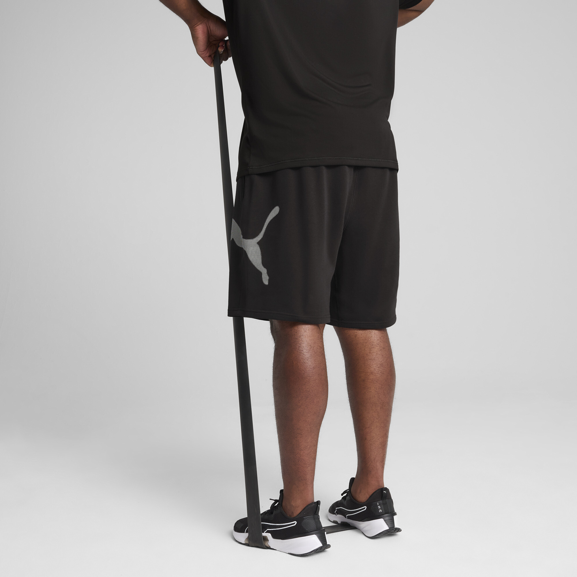 PUMA Train All Day Big Logo 8"gebreide short voor Heren, Zwart, Maat XXL thumbnail 5