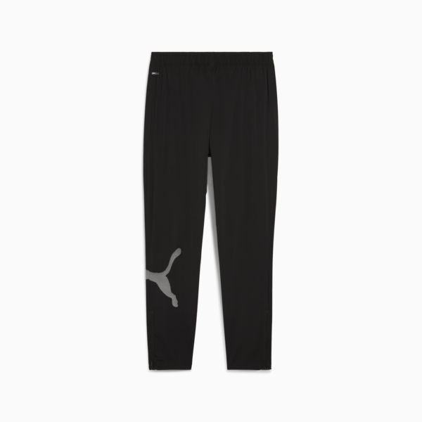 Train All Day Big Logo Woven Pants Men, PUMA Black, large-ZAF
