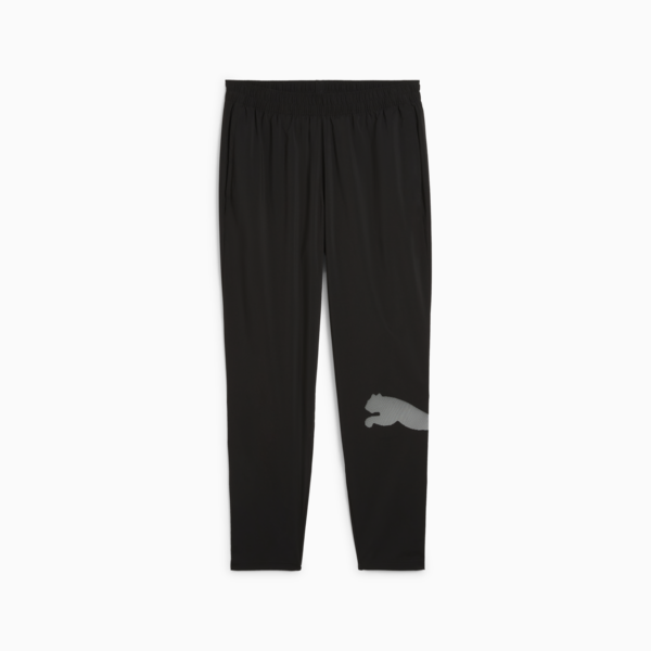 Train All Day Big Logo Woven Pants Men, PUMA Black, large-ZAF