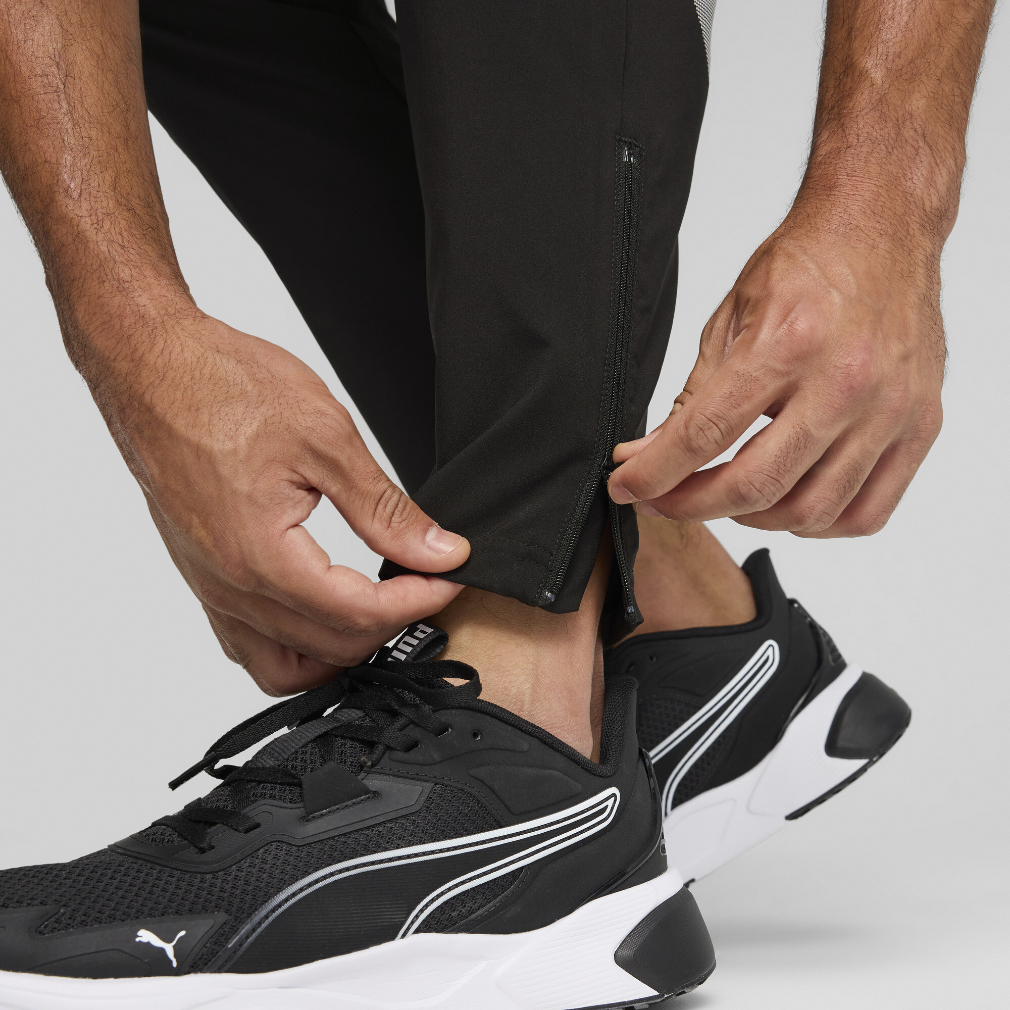 PUMA Train All Day Big Logo geweven broek voor Heren, Zwart, Maat L thumbnail 5