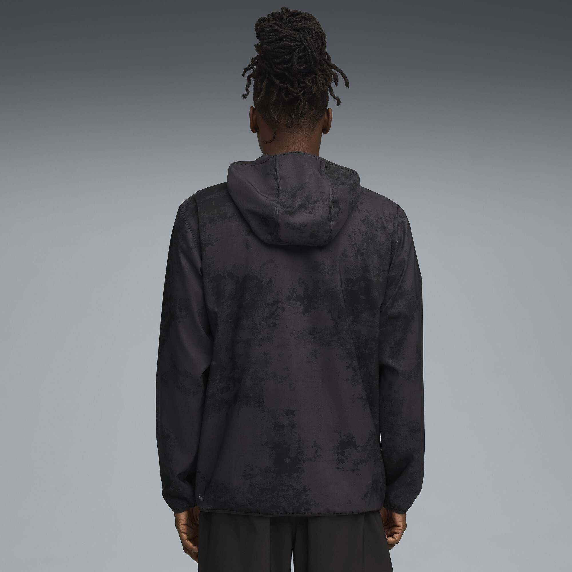 PUMA TAD ESSENTIALS AOP geweven jas voor Heren, Zwart, Maat L thumbnail 5