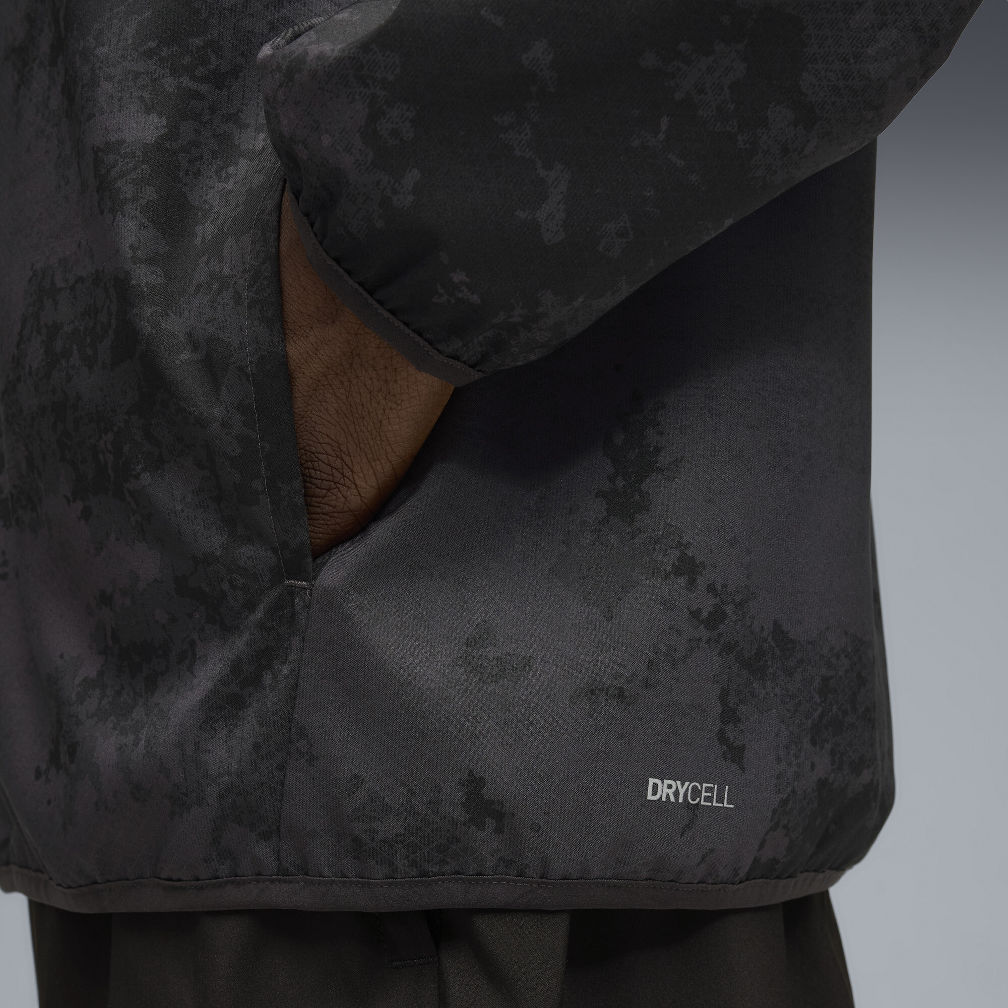 PUMA TAD ESSENTIALS AOP geweven jas voor Heren, Zwart, Maat L thumbnail 4