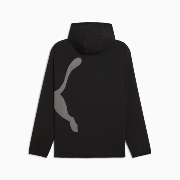 Train All Day Big Logo Woven Jacket Men, PUMA Black, large-ZAF