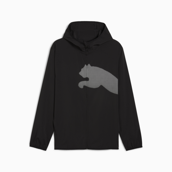 Train All Day Big Logo Woven Jacket Men, PUMA Black, large-ZAF