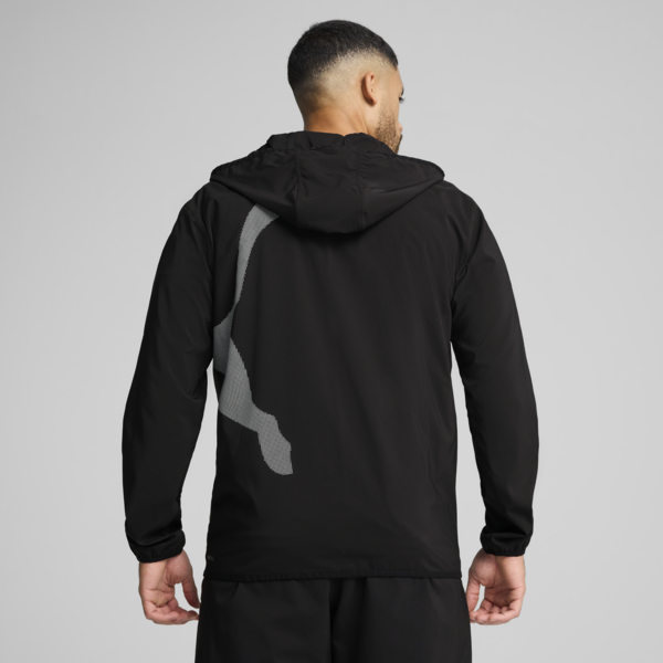 Train All Day Big Logo Woven Jacket Men, PUMA Black, large-ZAF