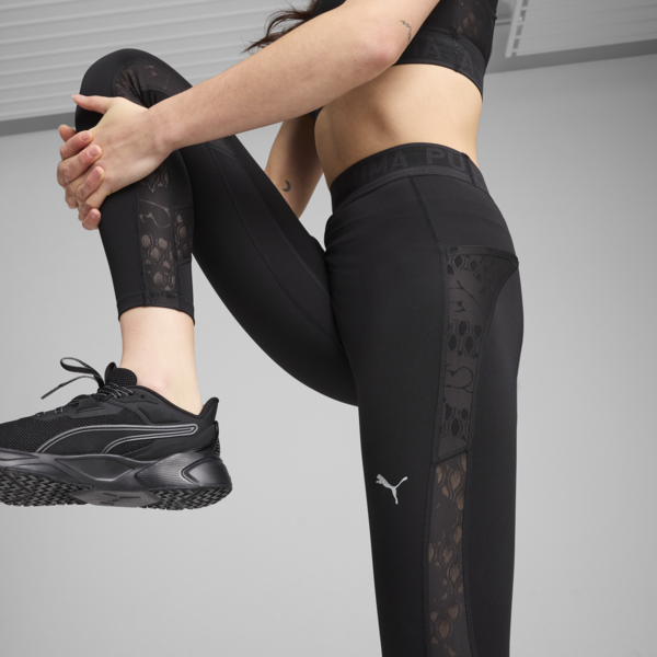 Leggings 7/8 con encaje para mujer, PUMA Black, large-MEX