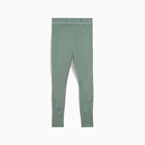 LACE High-Waisted 7/8 Tights Women, Green Moon, large-MEX