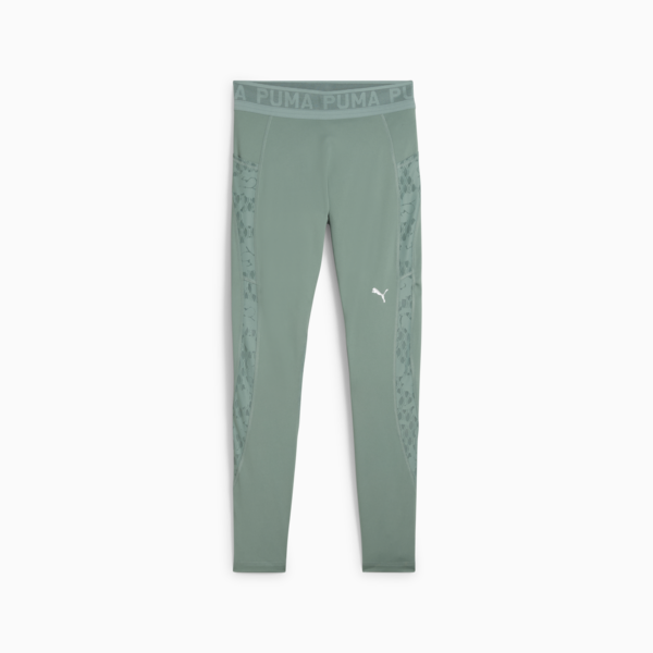 LACE High-Waisted 7/8 Tights Women, Green Moon, large-MEX
