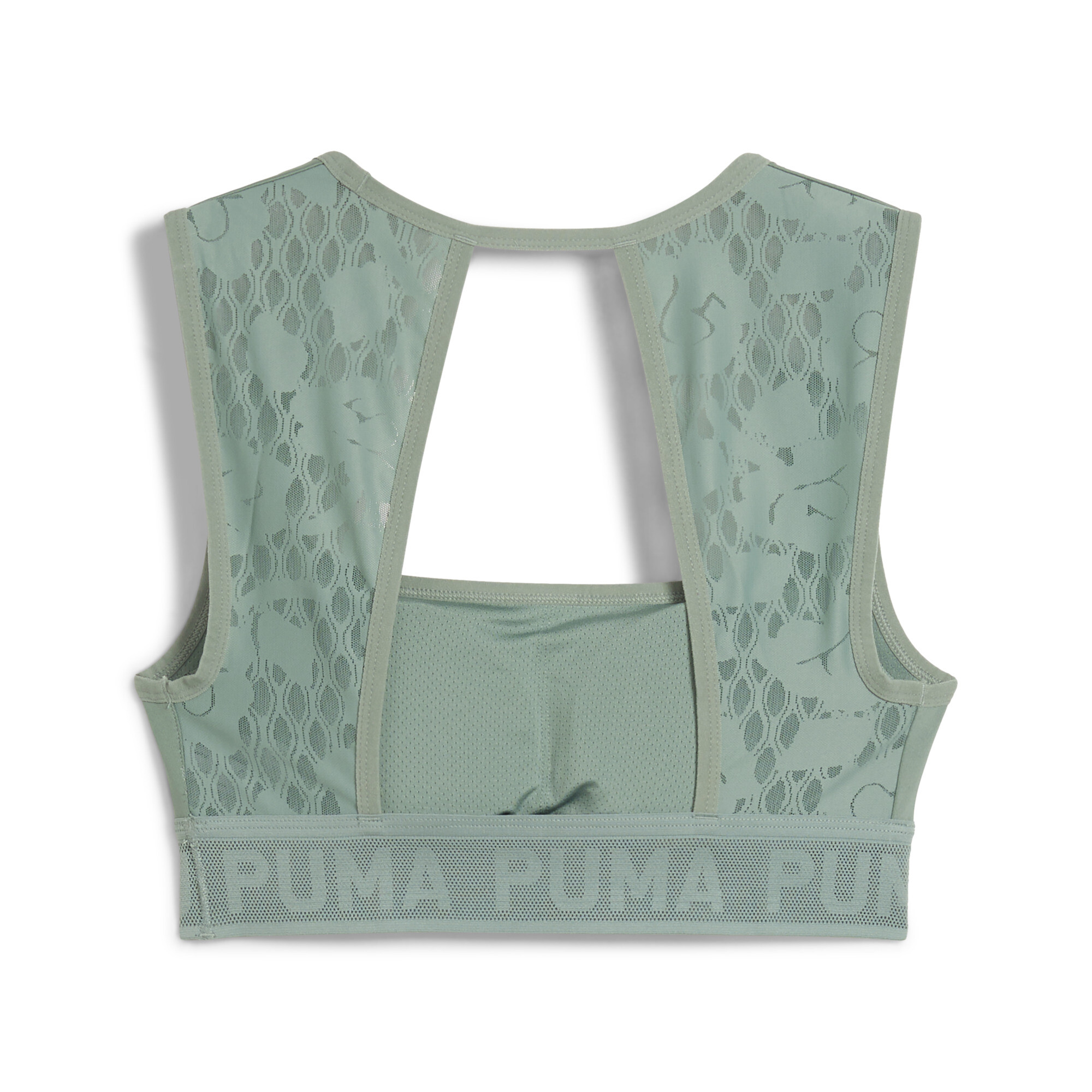 Women's Puma MOVE LACE Bra, Green, Size 3XL, Clothing