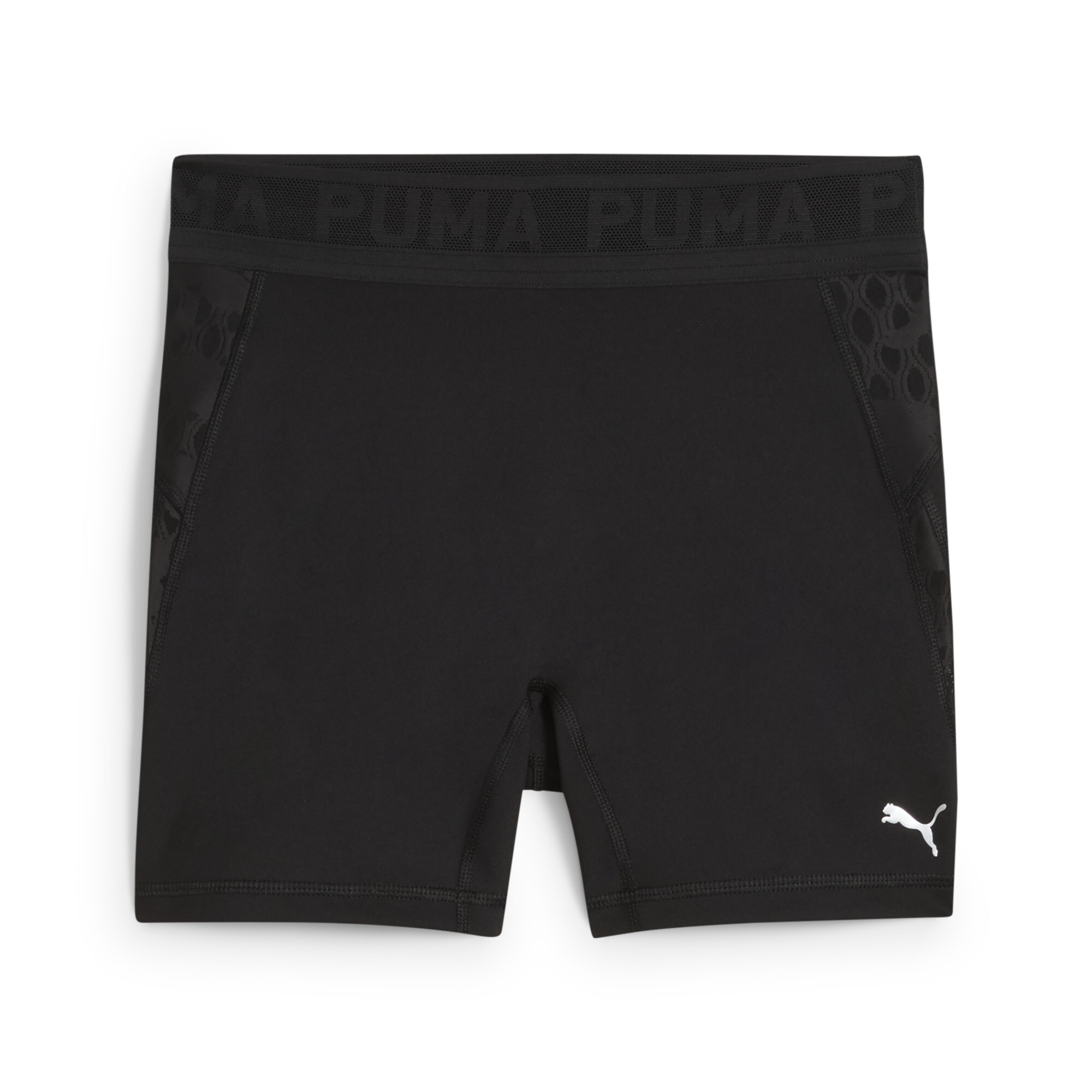 Women's Puma LACE High-Waisted 5 Short Tights, Black, Size S, Fitness