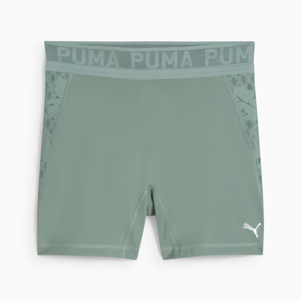 LACE High-Waisted 5" Short Tights Women, Green Moon, large-MEX