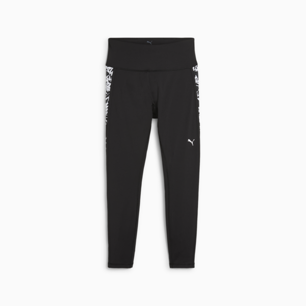 Calzas 7/8 estampadas TROPICAL para mujer, PUMA Black-AW-048284-0001, large-ARG