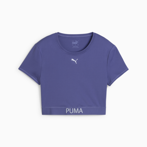 Crop top PUMA STRONG para mujer, Blue Crystal, large-ARG