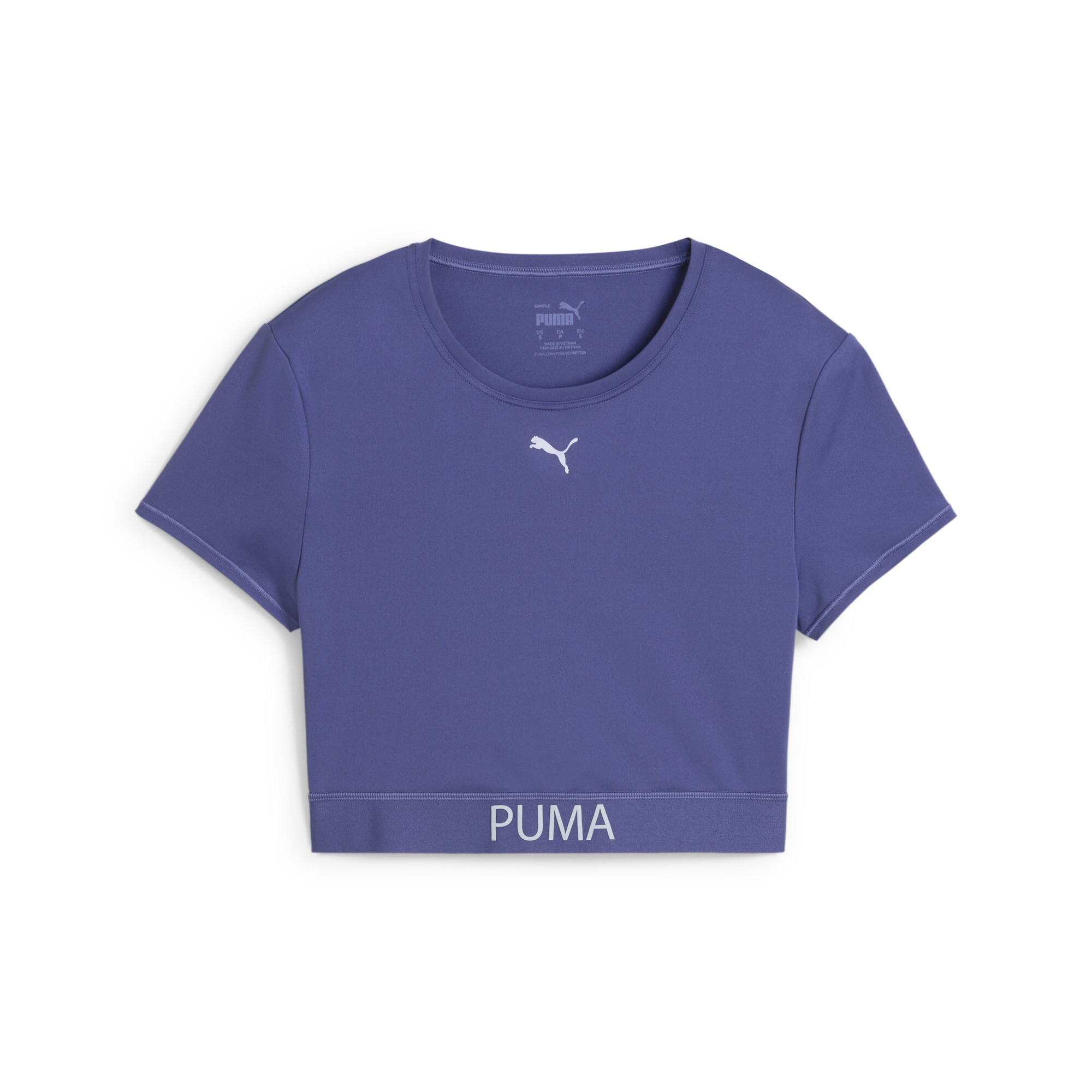 Women's Puma STRONG Crop T-Shirt, Blue, Size M, Clothing