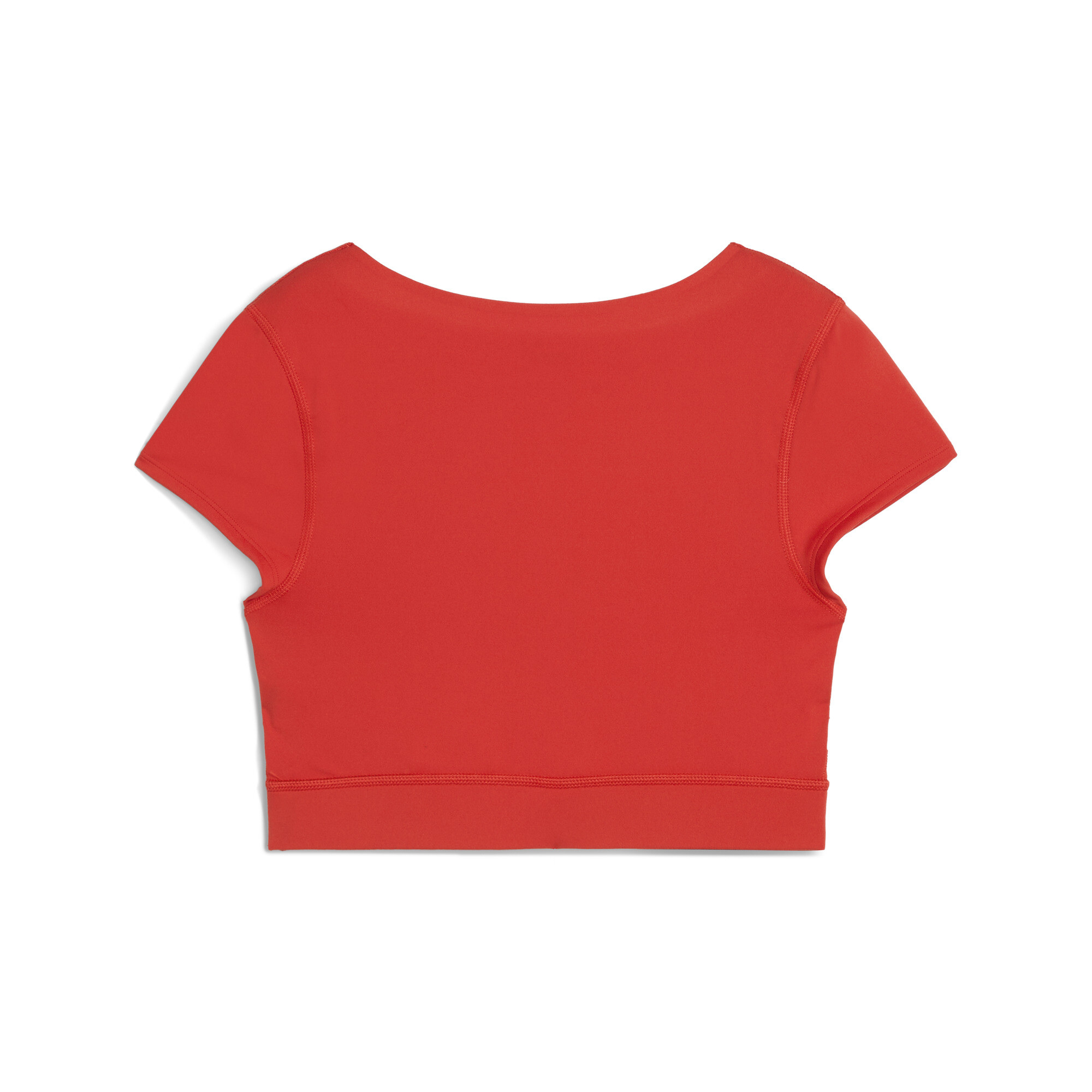 PUMA x PAMELA REIF kort T-shirt met rits voor Dames, Rood, Maat M