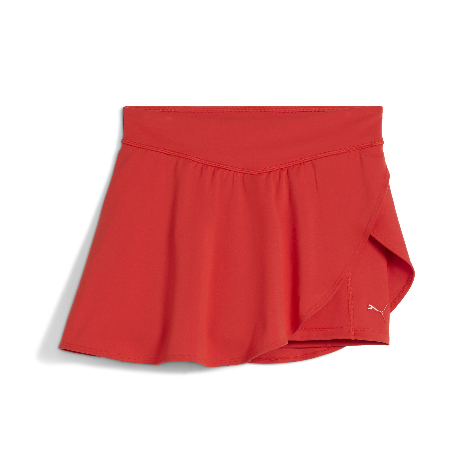 Women's Puma X PAMELA REIF Asymmetric Skort, Red, Size XL, Clothing