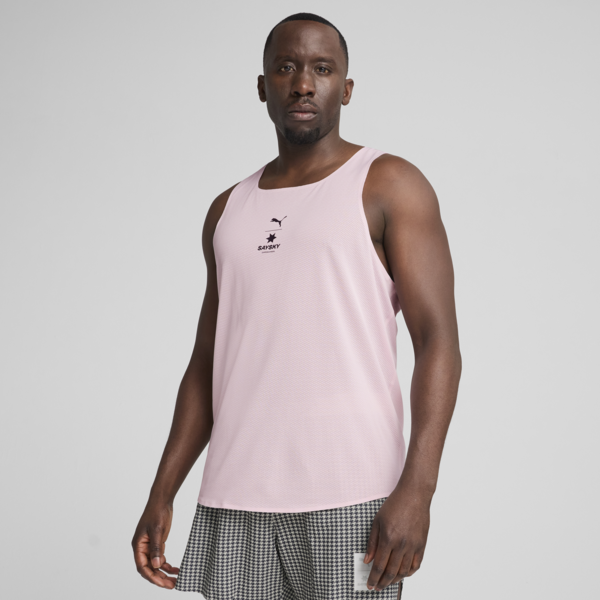 PUMA x SAYSKY Singlet Men, Rose Mauve, large-MEX