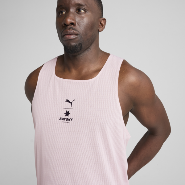 PUMA x SAYSKY Singlet Men, Rose Mauve, large-MEX