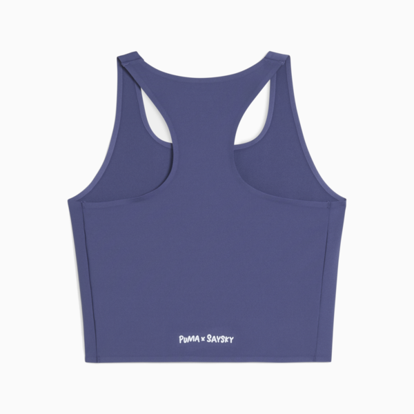 Crop top de running PUMA x SAYSKY para mujer, Blue Crystal, large-ARG