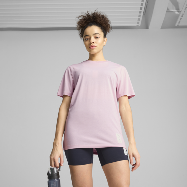 PUMA x SAYSKY Running Tee Unisex, Rose Mauve, large-MEX