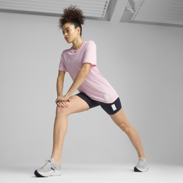 PUMA x SAYSKY Running Tee Unisex, Rose Mauve, large-MEX